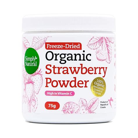 Simply Natural Organic Freeze-Dried Strawberry Powder | NTUC FairPrice