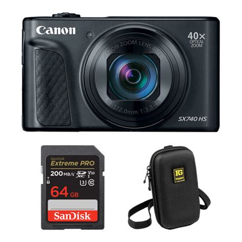 Canon PowerShot SX740 HS Digital Camera with Accessories Kit