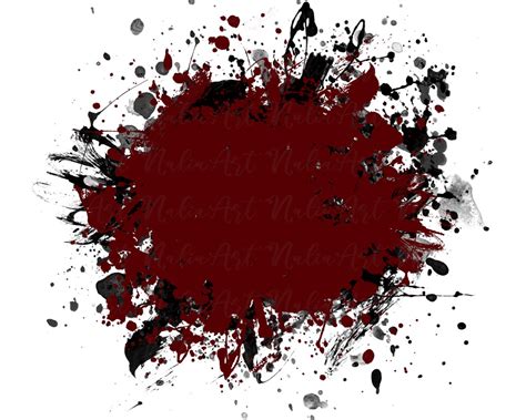 Background Paint Splatter Burgundy Black Splash Frame Splatter Background Printable Artwork I ...