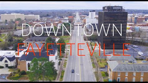 (4K) Downtown Fayetteville, NC | Aerial Experience - YouTube