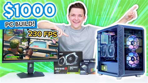 Best $1000 Gaming PC Build 2021/22! [Full Build Guide w/ 1080p Gaming Benchmarks!] - YouTube