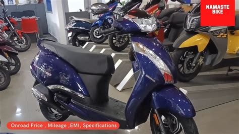 New TVS Jupiter 125 Disc Brake Blue Colour Onroad Price & Features ...