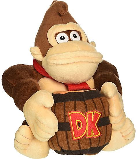 Super Mario Donkey Kong 8 Plush With Barrell San-Ei - ToyWiz