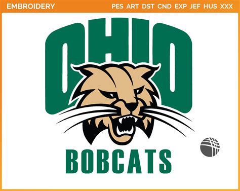 Ohio Bobcats - College Sports Embroidery Logo in 4 sizes - SPLN003172 ...