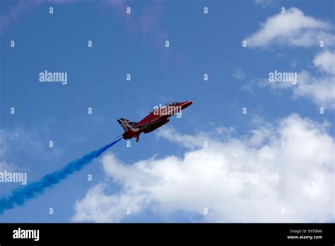 Red Arrows display Stock Photo - Alamy