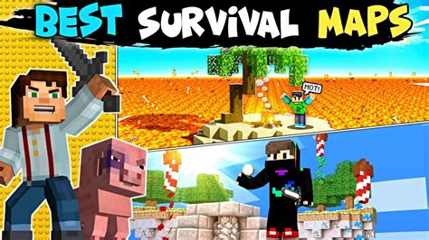 Top 5 minecraft survival maps download pe || Best Minecraft survival ...