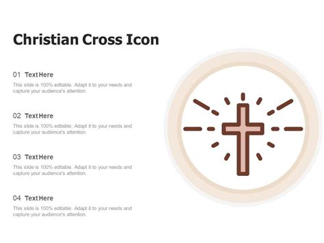 Christian Cross Icon | PowerPoint Slide Images | PPT Design Templates | Presentation Visual Aids