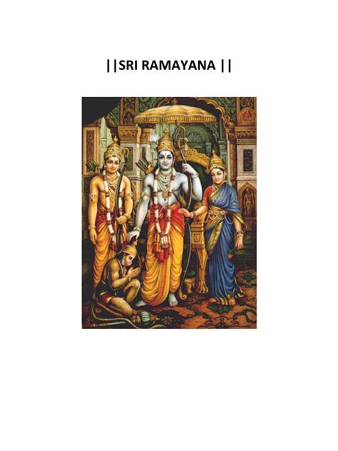 Sri Valmiki Ramayana | Rama | Sita