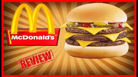 🍔Mcdonald's Triple Cheeseburger | Food Review🍔-Feb 23rd 2018 - YouTube