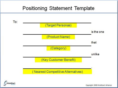 The Case for the Positioning Statement