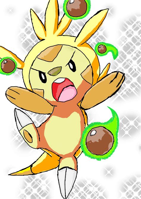 chespin version 2 (shiny form) by Tashiyoukai on DeviantArt