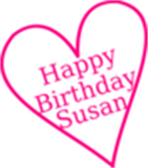 Happy Birthday Susan Clip Art at Clker.com - vector clip art online, royalty free & public domain