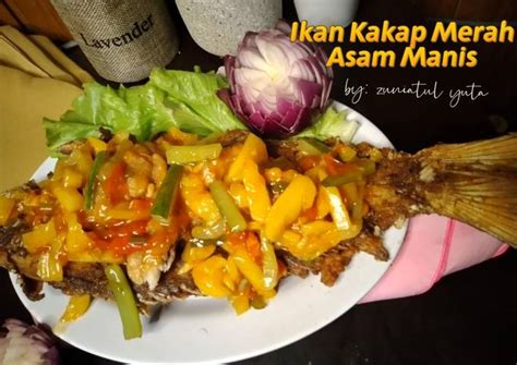 Resep Ikan Kakap Merah Asam Manis oleh zuniatul yuta - Cookpad