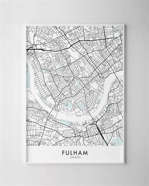 Fulham, London Map Print - Chelsea Chelsea