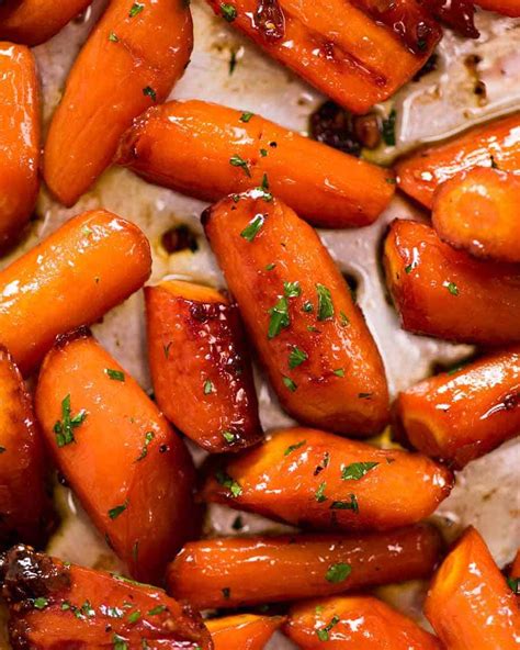 Baked Glazed Carrots, Brown Sugar Roasted Carrots, Roasted Baby Carrots ...