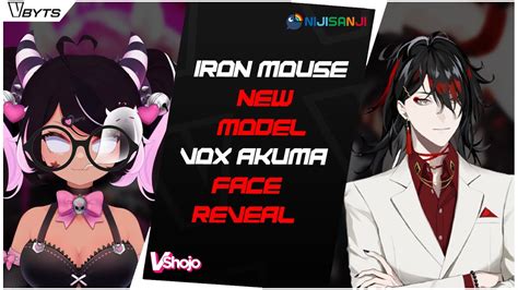 Iron Mouse new model, Vox Akuma face reveal - YouTube