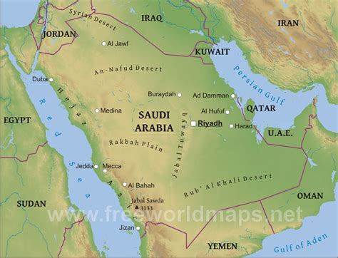 Rub Al Khali Desert Map - Maping Resources