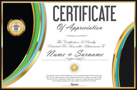 Certificate 428028 Vector Art at Vecteezy