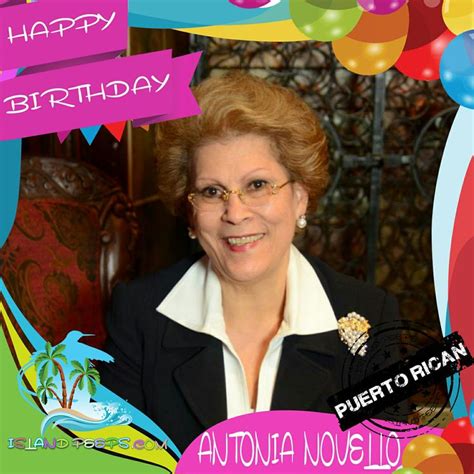 Happy Birthday Antonia Novello!!! Puerto Rican born first woman & first Hispanic to serve as ...