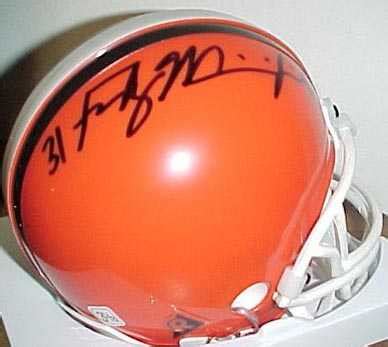 Frank Minnifield autographed Mini Helmet (Cleveland Browns)