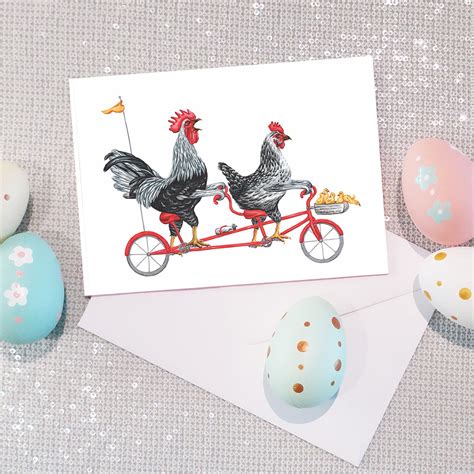 Chicken card chicken birthday card chicken greeting card | Etsy