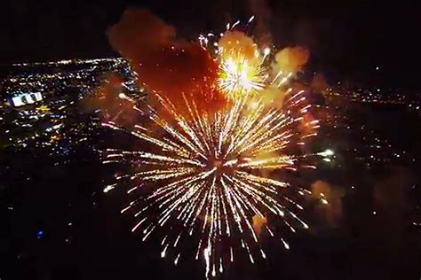 Drone in Fireworks Captures Ridiculously Awe-Inspiring Views