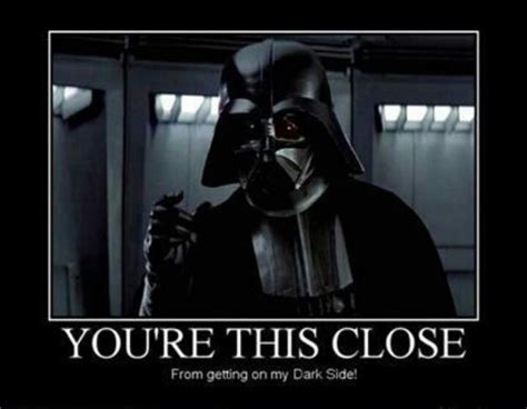 Dark Side | Star wars quotes, Darth vader, Star wars