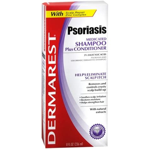 DERMAREST Psoriasis Medicated Shampoo Plus Conditioner 8 oz (Pack of 2) - Walmart.com - Walmart.com