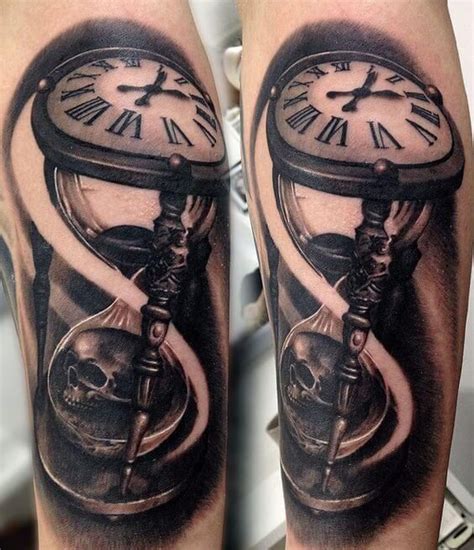 Clock Tattoos for Men | Hourglass tattoo, Watch tattoos, Clock tattoo