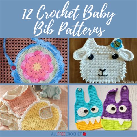 12 Crochet Baby Bib Patterns | AllFreeCrochet.com