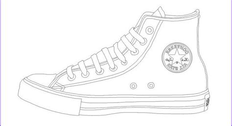 Printable Converse Coloring Page - KaydenceaxKirk