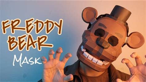 How to make a Fredbear Mask using Paper - DIY FNAF Mask - YouTube