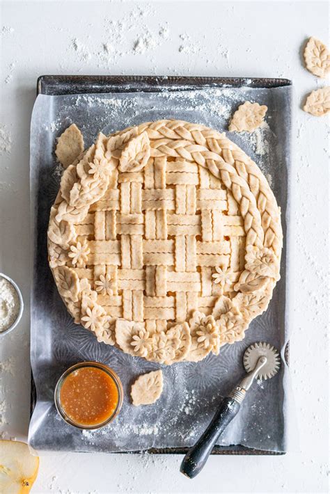 Pear Pie with Ginger Caramel and Spelt Crust - Cloudy Kitchen