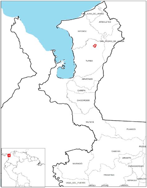 Location of the district of Macondo, municipality of Turbo. Prepared by ...