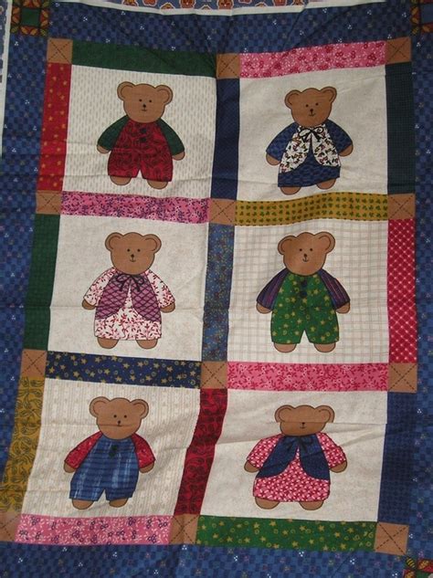 SALE Teddy Bear Quilt Fabric Panel from CarlaJean4u SAVE 25%