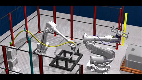 ABB's RobotStudio 6.05 — Models two robots working together - YouTube