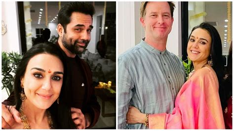 Preity Zinta, Abhay Deol celebrate ‘dimpavali’ together; compete over dimples | Bollywood ...