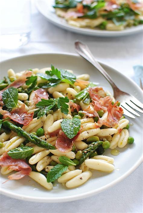 Cavatelli Pasta with Spring Vegetables | Bev Cooks