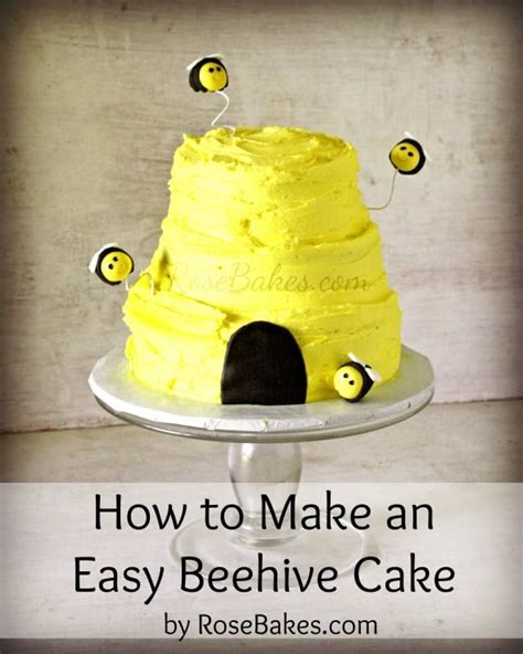 How to Make an Easy Beehive Cake - Rose Bakes