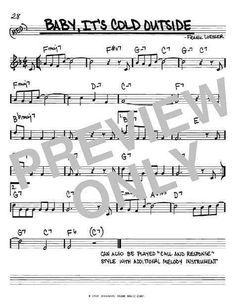 Baby, It's Cold Outside | Sheet Music Direct