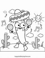 Mexican Coloring Pages sketch template