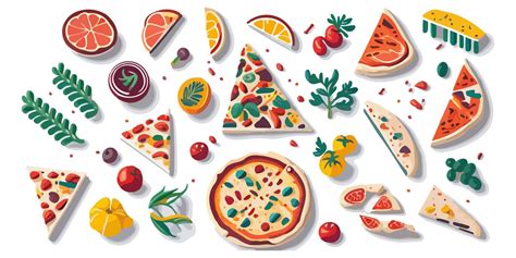 Fast Food Banner with a Delicious Pizza Slice and Toppings 22169639 Vector Art at Vecteezy