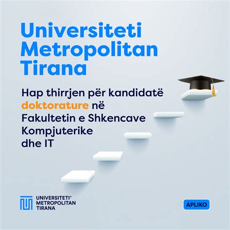 Universiteti Metropolitan Tirana hap thirrjen për kandidatë doktorature në Fakultetin e ...