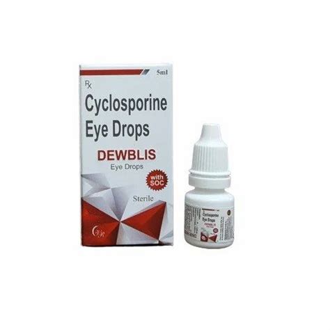 Cyclosporine Eye Drops, Packaging Type: Bottle, Packaging Size: 5ml at Rs 290/piece in Sas Nagar