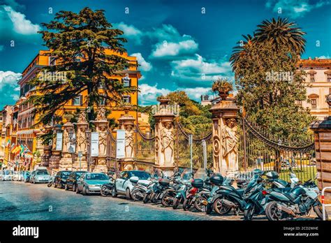 ROME, ITALY- MAY 10, 2017: Barberini Palace (Palazzo Barberini ) .Palazzo Barberini is a 17th ...