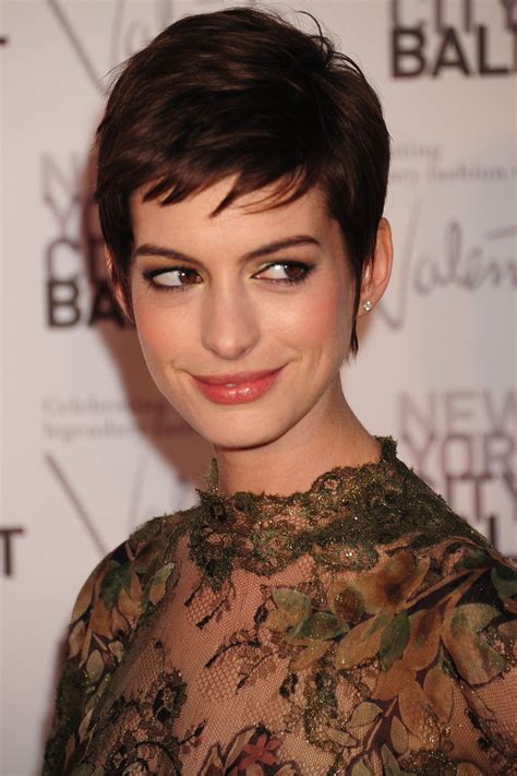 Anne Hathaway Pixie Cut Hairstyles - InspirationSeek.com