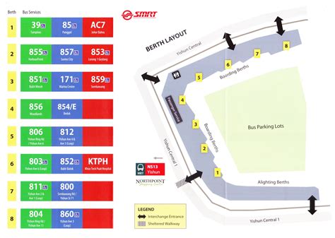 Layout of Yishun Temporary Bus Interchange | Land Transport Guru