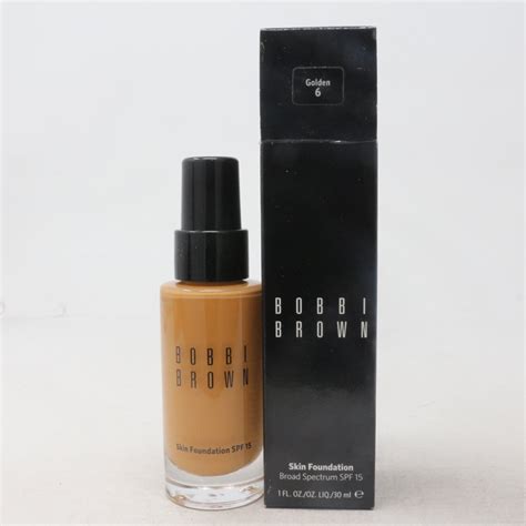 Bobbi Brown - Bobbi Brown Skin Foundation Spf 15 Golden 6 1.0oz/30ml New With Box - Walmart.com ...