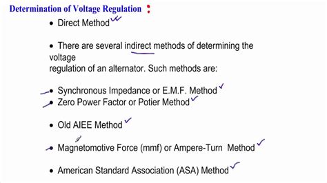 Voltage Regulation of Alternator and Solved Example - YouTube