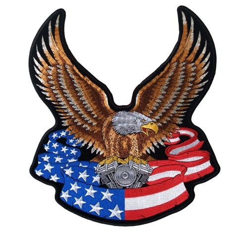 Eagle And Flag 10" Patch – Military Republic